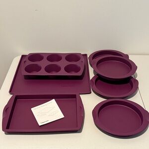 Tupperware Plum Silicone Bakeware Collection